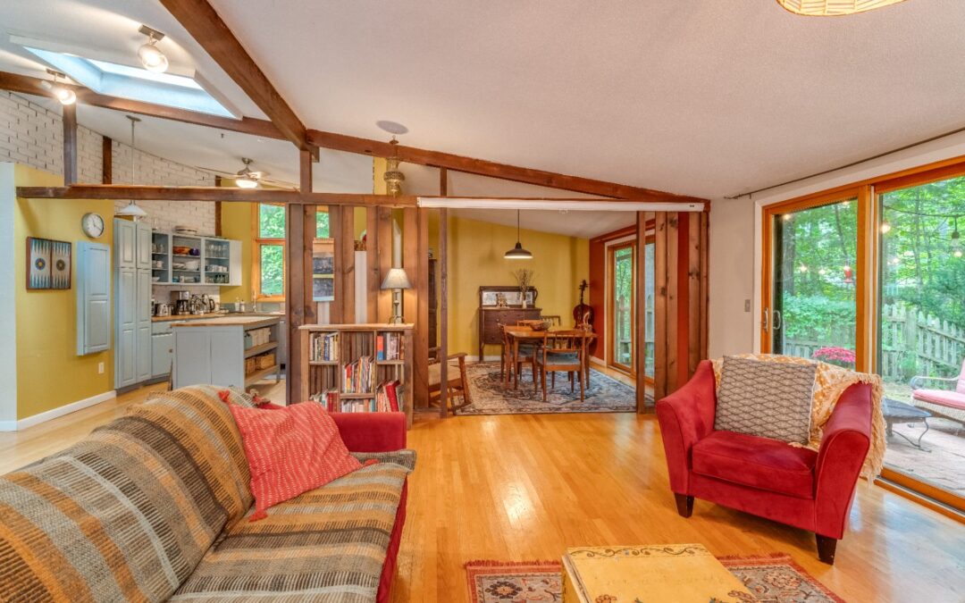 Just Listed: Mid-Century in the Woods at 76 Stony Hill Road, Amherst